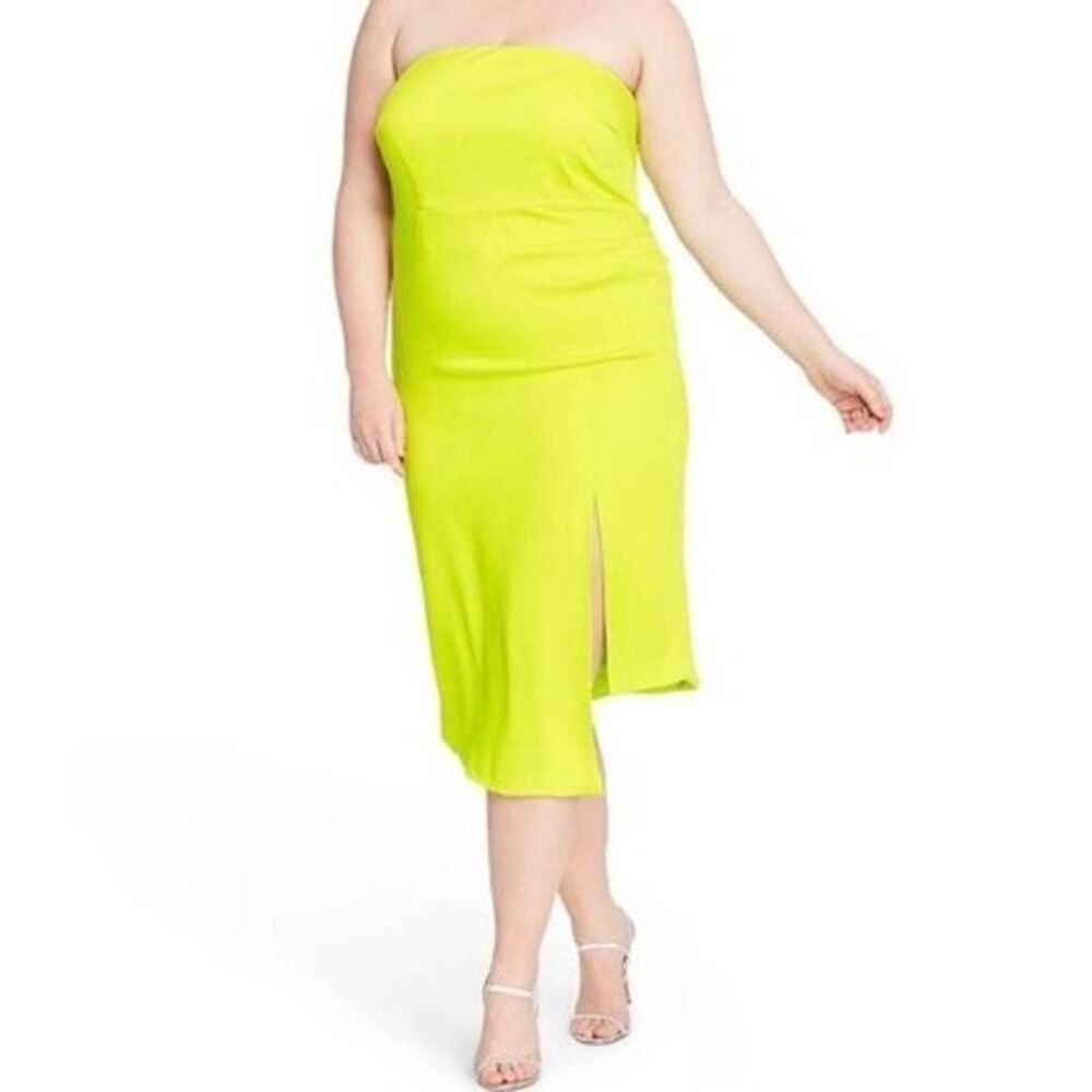 CUSHNIE x Target Strapless Neon Dress Size 22W